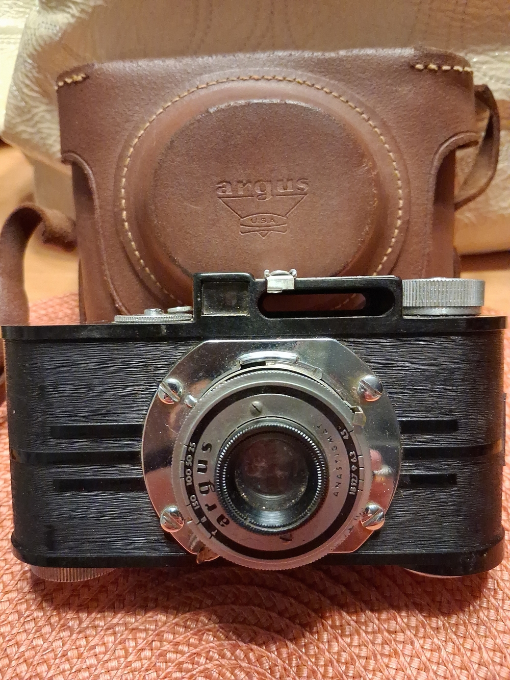 Vintage Argus Anastigmat 35mm Film Camera 1930's With Case